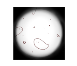 Loose stamp of microorganisms sticker #3879765