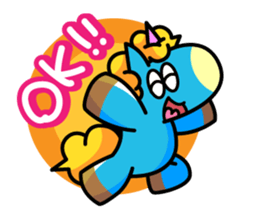 96.'s Sticker:TUNOZAWA-san's BLUE & RED sticker #3879849