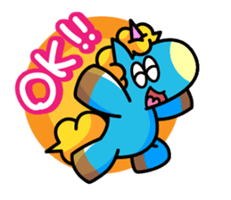 96.'s Sticker:TUNOZAWA-san's BLUE & RED sticker #3879849