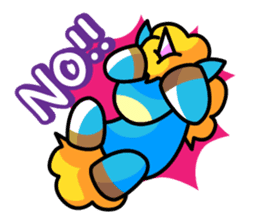 96.'s Sticker:TUNOZAWA-san's BLUE & RED sticker #3879850