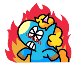 96.'s Sticker:TUNOZAWA-san's BLUE & RED sticker #3879851