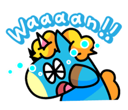 96.'s Sticker:TUNOZAWA-san's BLUE & RED sticker #3879854