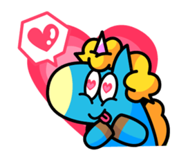 96.'s Sticker:TUNOZAWA-san's BLUE & RED sticker #3879858