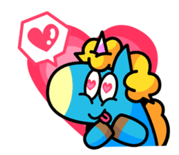 96.'s Sticker:TUNOZAWA-san's BLUE & RED sticker #3879858