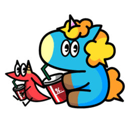 96.'s Sticker:TUNOZAWA-san's BLUE & RED sticker #3879870