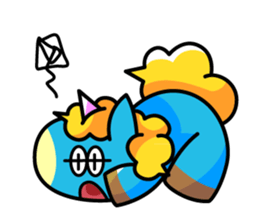 96.'s Sticker:TUNOZAWA-san's BLUE & RED sticker #3879871