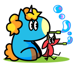 96.'s Sticker:TUNOZAWA-san's BLUE & RED sticker #3879873