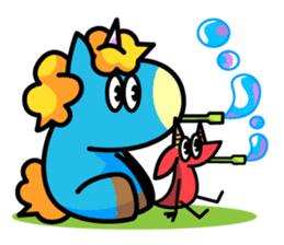 96.'s Sticker:TUNOZAWA-san's BLUE & RED sticker #3879873