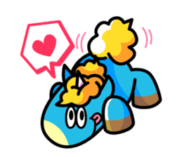96.'s Sticker:TUNOZAWA-san's BLUE & RED sticker #3879878