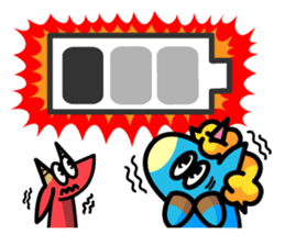 96.'s Sticker:TUNOZAWA-san's BLUE & RED sticker #3879886