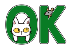 Spring White Cat sticker #3880287