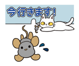 Spring White Cat sticker #3880310