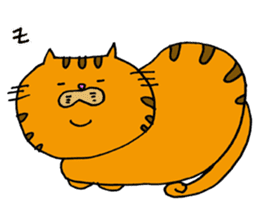 kawaii red tabby cat ! sticker #3881647