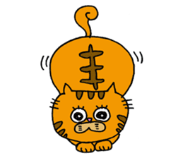 kawaii red tabby cat ! sticker #3881663