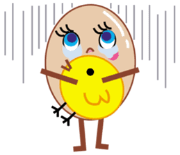 Kawaii eggs sticker #3881745
