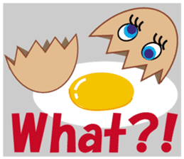 Kawaii eggs sticker #3881748