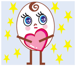 Kawaii eggs sticker #3881755