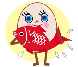 Kawaii eggs sticker #3881757