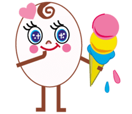 Kawaii eggs sticker #3881763