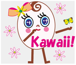 Kawaii eggs sticker #3881766