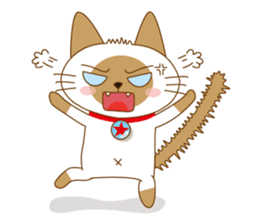 "siamta" of siamese cat (English ver.) sticker #3882928