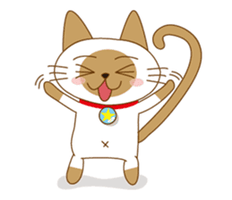 "siamta" of siamese cat (English ver.) sticker #3882929