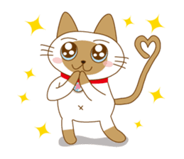 "siamta" of siamese cat (English ver.) sticker #3882930