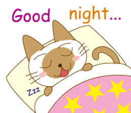 "siamta" of siamese cat (English ver.) sticker #3882933