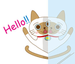 "siamta" of siamese cat (English ver.) sticker #3882939