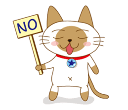 "siamta" of siamese cat (English ver.) sticker #3882941