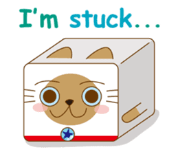 "siamta" of siamese cat (English ver.) sticker #3882943