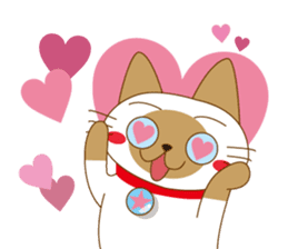 "siamta" of siamese cat (English ver.) sticker #3882946