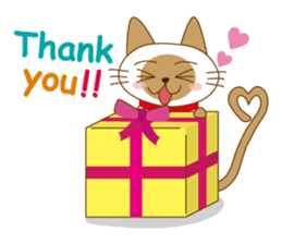 "siamta" of siamese cat (English ver.) sticker #3882947