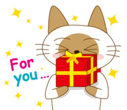 "siamta" of siamese cat (English ver.) sticker #3882948