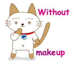 "siamta" of siamese cat (English ver.) sticker #3882949