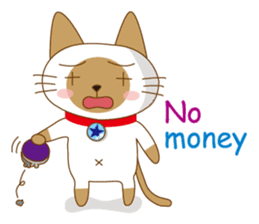 "siamta" of siamese cat (English ver.) sticker #3882951