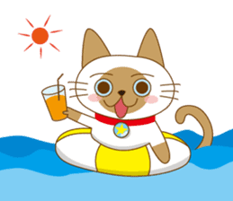 "siamta" of siamese cat (English ver.) sticker #3882959