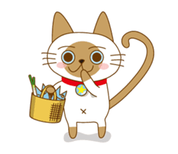 "siamta" of siamese cat (English ver.) sticker #3882965