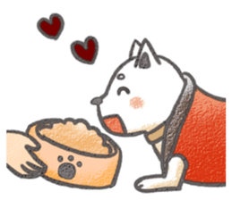 Sticker of nursing of an old dog sticker #3883608