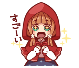 Little Red Riding Hood of the day sticker #3884415