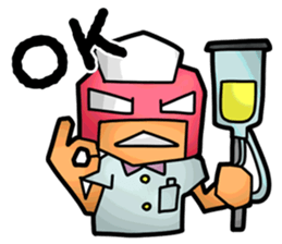 Masked Nurse Sticker sticker #3885369