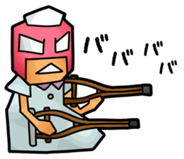 Masked Nurse Sticker sticker #3885396