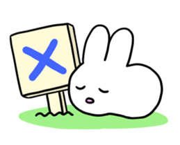 The sticker of "a snowrabbit" sticker #3885462