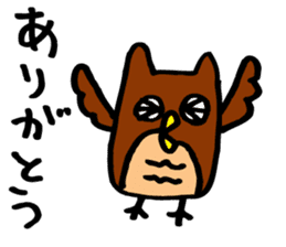 Loose figure owl sticker #3885489