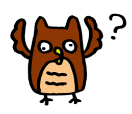 Loose figure owl sticker #3885503