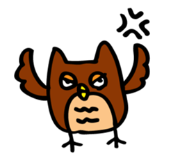 Loose figure owl sticker #3885511