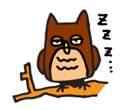Loose figure owl sticker #3885514