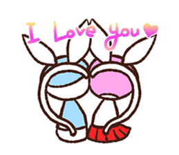 rabbicat sticker #3886533