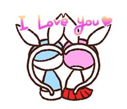 rabbicat sticker #3886533