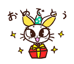 rabbicat sticker #3886551